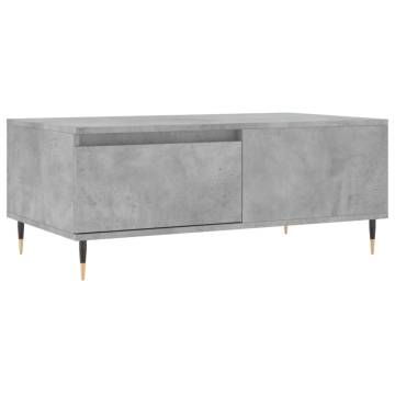 Elegant Concrete Grey Coffee Table - 90x50 cm | Hipo Market