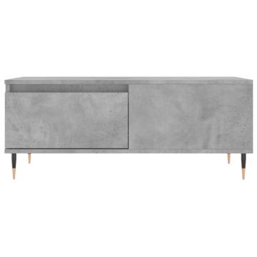 Elegant Concrete Grey Coffee Table - 90x50 cm | Hipo Market