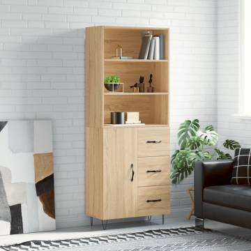 Stylish Highboard Sonoma Oak - Elegant Storage Solution