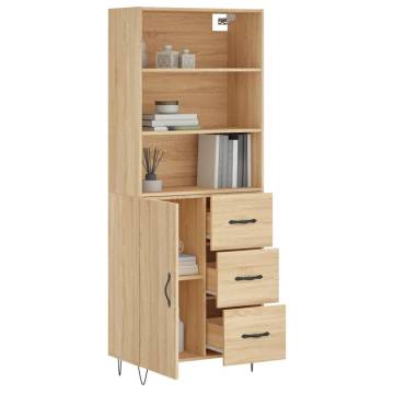 Stylish Highboard Sonoma Oak - Elegant Storage Solution