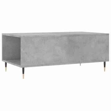 Elegant Concrete Grey Coffee Table - 90x50 cm | Hipo Market