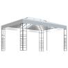 Gazebo with LED String Lights 4x3x2.7m White - Perfect for Events