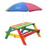 AXI Rainbow Children Picnic Table with Umbrella - Hipomarket