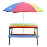 AXI Rainbow Children Picnic Table with Umbrella - Hipomarket