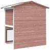 Outdoor Rabbit Hutch 3 Doors - Cozy & Safe Wooden Enclosure