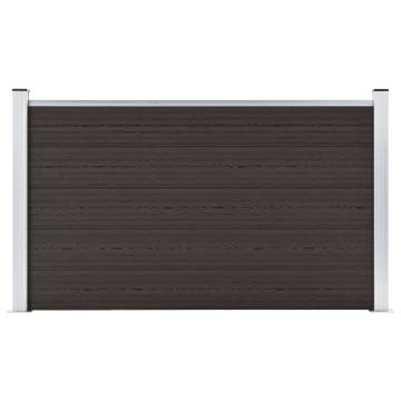 Durable Black WPC Fence Panel 180x105 cm | Privacy & Security