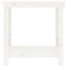 Stylish White Work Bench | Solid Pine, 80x50x80 cm