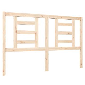 Stylish Solid Wood Pine Bed Headboard - 146x4x100 cm