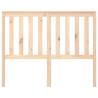 Stylish Solid Wood Pine Bed Headboard - 126x6x101 cm