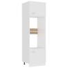 Microwave Cabinet White 60x57x207 cm Engineered Wood Colour white Quantity in Package 1 Model 1x microwave cabinet 60 cm Number of 