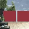 Retractable Side Awning Red 140x1000 cm - Stylish Privacy Screen