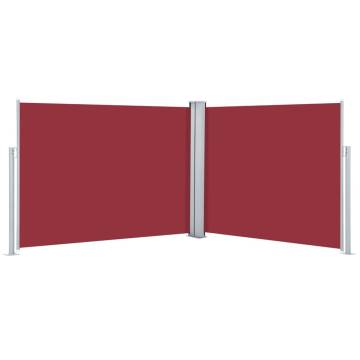 Retractable Side Awning Red 140x1000 cm - Stylish Privacy Screen