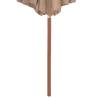 Elegant Outdoor Parasol with Wooden Pole - 300 cm Taupe