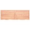 Light Brown Solid Wood Bathroom Countertop - 180x60 cm