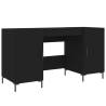 Elegant Black Desk 140x50x75 cm - Engineered Wood | HipoMarket