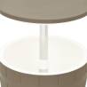 3-in-1 Ice Cooler Table - Light Brown Polypropylene