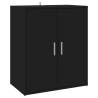 Shoe Cabinet Black 60x35x70 cm | Durable Engineered Wood