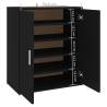 Shoe Cabinet Black 60x35x70 cm | Durable Engineered Wood