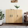 Sideboard Sonoma Oak 90x34x80 cm Engineered Wood Colour sonoma oak Quantity in Package 1 