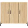 Sonoma Oak Sideboard - Modern Engineered Wood Storage Unit