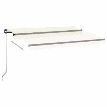 Manual Retractable Awning 350x250 cm - Cream