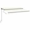 Manual Retractable Awning 350x250 cm - Cream