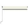 Manual Retractable Awning 350x250 cm - Cream