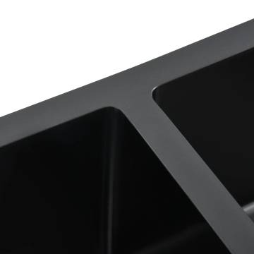 Handmade Black Stainless Steel Kitchen Sink - Premium Quality