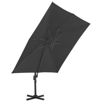 Cantilever Umbrella 300x300 cm Anthracite - Durable Garden Shade