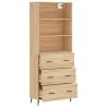 Stylish Highboard Sonoma Oak - Durable & Elegant Storage