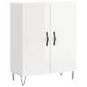 Highboard High Gloss White | Stylish Engineered Wood Storage