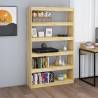 Book Cabinet/Room Divider 100x30x167.5 cm Solid Pinewood Colour natural Quantity in Package 1 Height 167.5 cm Width 100 cm 