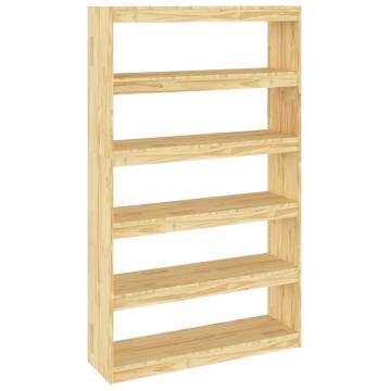 Solid Pinewood Book Cabinet & Room Divider | HipoMarket