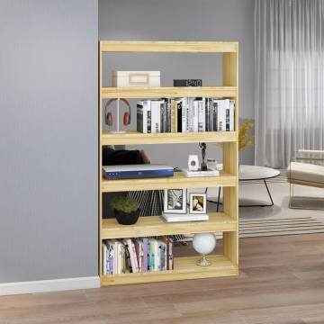 Solid Pinewood Book Cabinet & Room Divider | HipoMarket