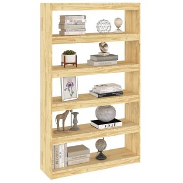 Solid Pinewood Book Cabinet & Room Divider | HipoMarket