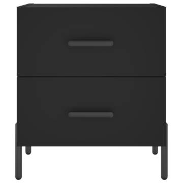 Modern Black Bedside Cabinets - 2 pcs | HipoMarket UK