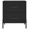 Modern Black Bedside Cabinets - 2 pcs | HipoMarket UK