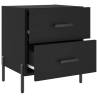 Modern Black Bedside Cabinets - 2 pcs | HipoMarket UK