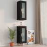 Hanging Wall Cabinet Black - 34.5x34x90 cm | HipoMarket UK