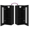 Hanging Wall Cabinet Black - 34.5x34x90 cm | HipoMarket UK