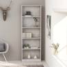 5-Tier Book Cabinet Concrete Grey 60x24x175 cm Engineered Wood Colour concrete grey Size 60 x 24 x 175 cm Quantity in Package 1 