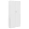 Stylish White Book Cabinet - 82.5x30.5x185.5 cm