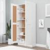 Stylish White Book Cabinet - 82.5x30.5x185.5 cm