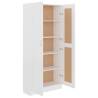 Stylish White Book Cabinet - 82.5x30.5x185.5 cm