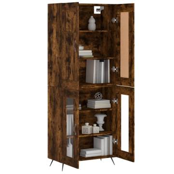 Elegant Highboard Smoked Oak - Ample Storage & Stylish Design