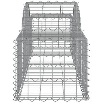 Arched Gabion Baskets 12 pcs | Durable Galvanised Iron