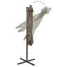 Cantilever Umbrella with LED Lights - Taupe 300 cm | HipoMarket