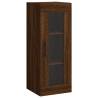 Stylish Highboard in Brown Oak - 34.5x34x180 cm