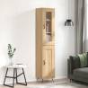 Highboard Sonoma Oak 34.5x34x180 cm Engineered Wood Colour sonoma oak Quantity in Package 1 Model 1 wood door 