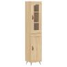 Stylish Highboard Sonoma Oak - 34.5x34x180 cm | HipoMarket